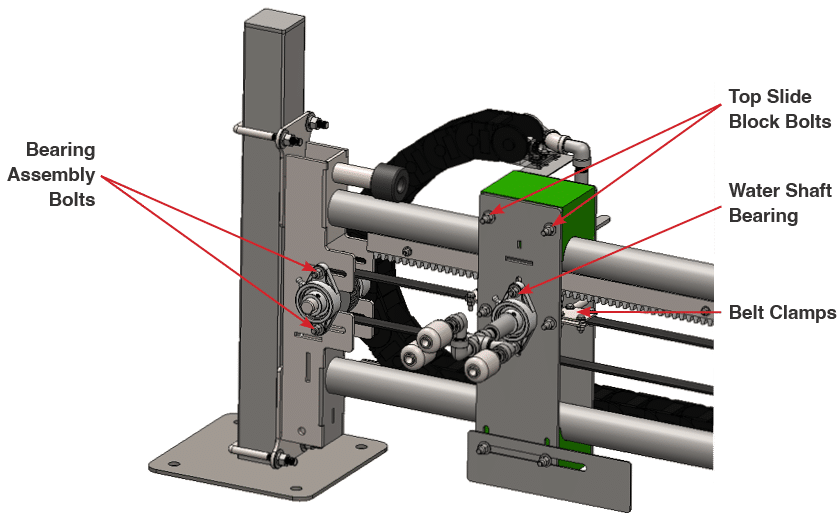 Replacing wheelblastIT manual belt clamps