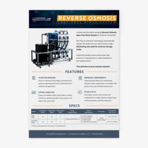 Reverse Osmosis Spot-Free Rinse System Flyer