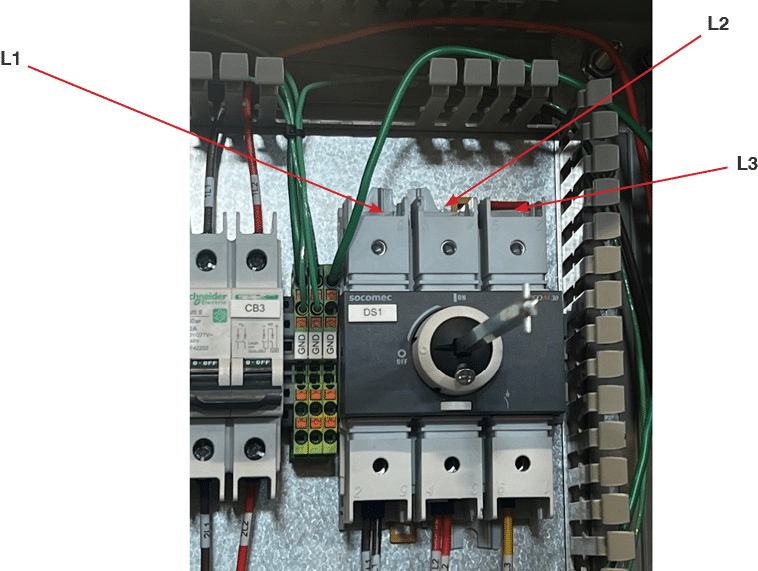 Customer 480VAC/3PH connection