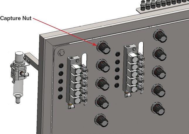 Foaming regulator poly line connection points