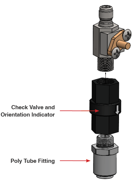 Check valve replacement