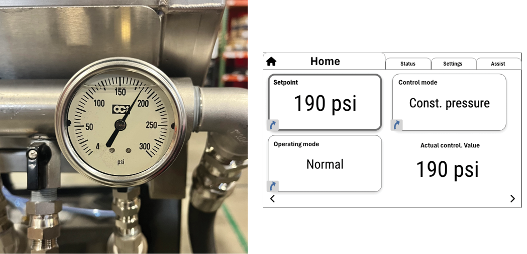 Pressure gauge and display