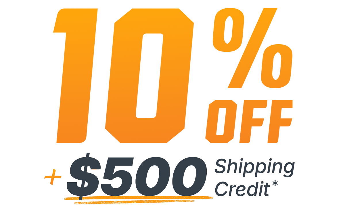 10% off RO10K & $500 Shipping Credit